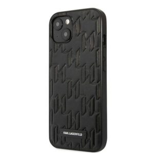 karl lagerfeld klhcp13smnmp1k iphone 13 mini 5,4" hardcase czarny/black monogram plaque