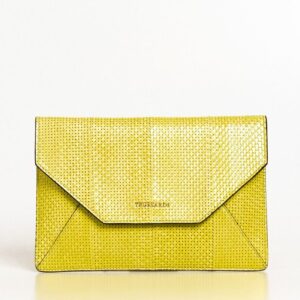 kopertówki marki trussardi model 76b00087 2y000096 kolor zółty. torby damskie. sezon: