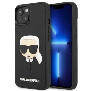 karl lagerfeld klhcp14mkh3dbk iphone 14 plus 6,7" czarny/black hardcase 3d rubber karl`s head