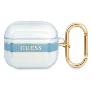 guess gua3hhtsb airpods 3 cover niebieski/blue strap collection