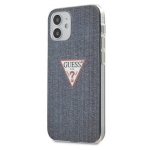 guess guhcp12spcujuldb iphone 12 mini 5,4" granatowy/dark blue hardcase jeans collection