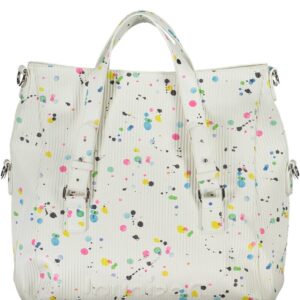 torba desigual damska biała