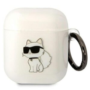 karl lagerfeld kla2hnchtct airpods 1/2 cover transparent ikonik choupette