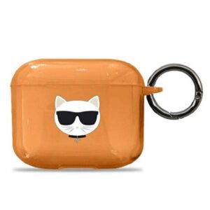 karl lagerfeld kla3uchfo airpods 3 cover pomarańczowy/orange choupette