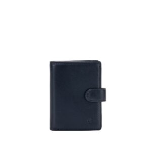 nuvola pelle small leather purse for women multi compartment wallet with snap coin pocket and 11 card slots