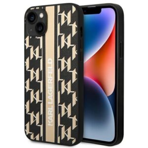 karl lagerfeld klhcp14mpgklskw iphone 14 plus 6,7" hardcase brązowy/brown monogram stripe