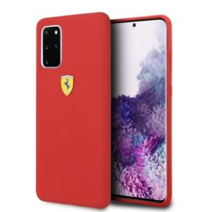 ferrari hardcase fessihcs67re s20+ g985 czerwony/red silicone