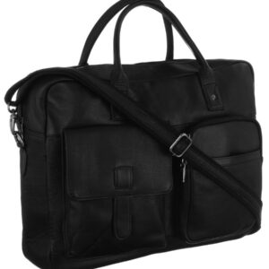 elegancka torba laptopowa ze skóry naturalnej z kieszeniami