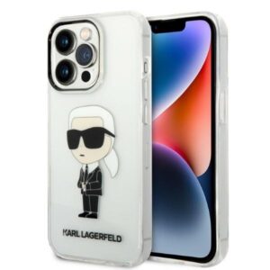 karl lagerfeld klhcp14lhniktct iphone 14 pro 6,1" transparent hardcase iml nft ikonik
