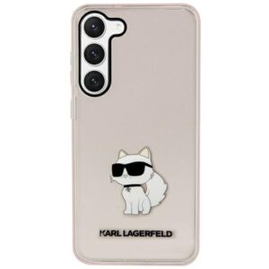 karl lagerfeld klhcs23mhnchtcp s23+ s916 różowy/pink hardcase ikonik choupette