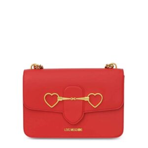 torebka listonoszka z dwoma sercami na boku love moschino jc4075pp1elc0