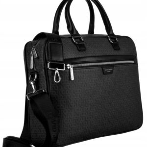 damska torba na laptopa ozdobiona subtelnym monogramem — david jones