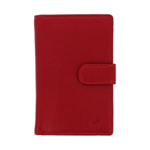 nuvola pelle womens large wallet purse in soft leather with button closure coin pocket and 12 card slot