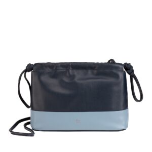 dudu genuine leather clutch bag for women, coloured pouch with drawstring and crossbody shoulder strap