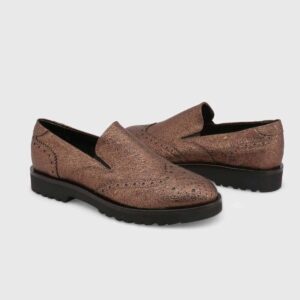 płaskie buty marki made in italia model lucilla kolor brązowy. obuwie damskie. sezon: jesień/zima