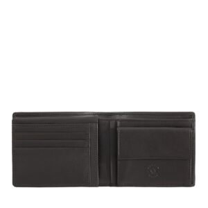 nuvola pelle men's classic wallet in soft genuine nappa leather with coin pocket purse and card holder