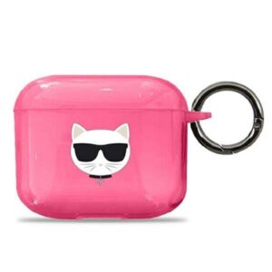karl lagerfeld kla3uchfp airpods 3 cover różowy/pink choupette