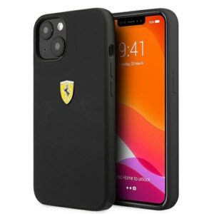 ferrari fessihcp13mbk iphone 13 6,1" czarny/black hardcase silicone