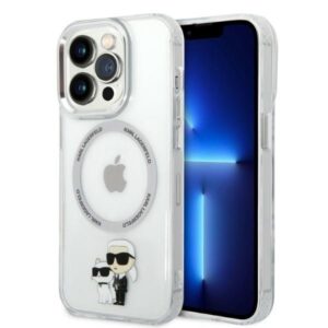 karl lagerfeld klhmp14xhnkcit iphone 14 pro max 6,7" hardcase transparent iml nft karl&choupette magsafe