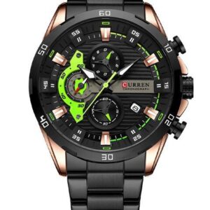zegarek męski curren 8402 chronograf (zc029c) +box