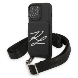 karl lagerfeld klhcp13lsaklck iphone 13 pro / 13 6,1" hardcase czarny/black saffiano autograph