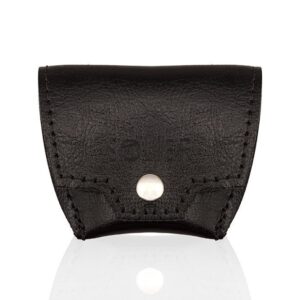skórzana bilonówka, portfel na monety solier sa10 ciemny brąz