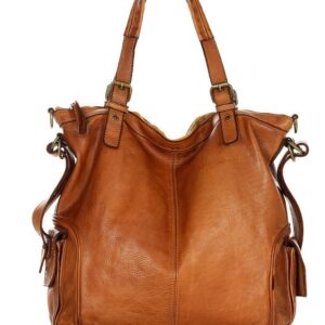 marco mazzini miejska torba skórzana z regulowaną rączką old leather handmade camel