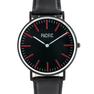 zegarek damski pacific close (zy588b) - black/red