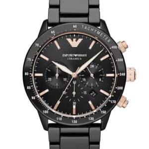 zegarek męski emporio armani ar70002 - mario - ceramika (zi022a)