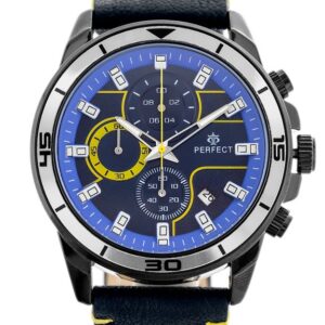 zegarek męski perfect ch02l - chronograf (zp351e) + box