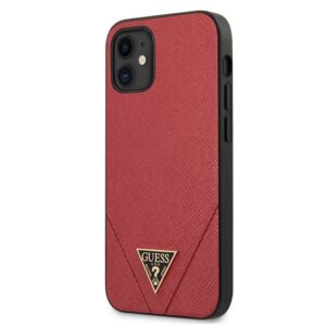 guess guhcp12svsatmlre iphone 12 mini 5,4" czerwony/red hardcase saffiano