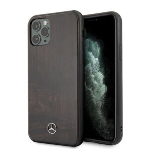 mercedes mehcn58vwobr iphone 11 pro hard case brązowy/brown wood line rosewood