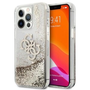 guess guhcp13llg4ggo iphone 13 pro / 13 6,1" złoty/gold hardcase 4g big liquid glitter