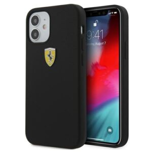 ferrari fessihcp12sbk iphone 12 mini 5,4" czarny/black hardcase on track silicone