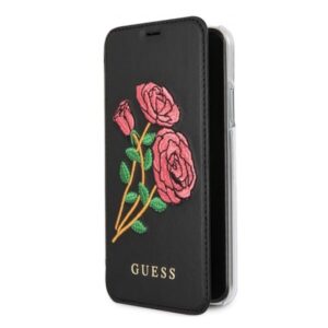 guess guflbkpxerobk iphone x black /czarny book flower desire