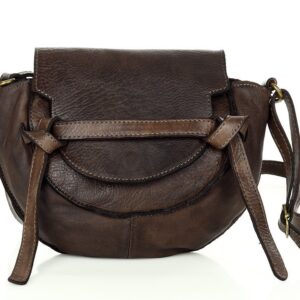 marco mazzini torebka listonoszka skórzana saddle bag brąz caffe