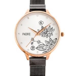 zegarek damski pacific x6101 - siatka - grey (zy622a)