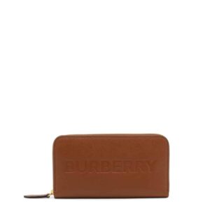 portfel damski ze skóry naturalnej zamykany na suwak burberry