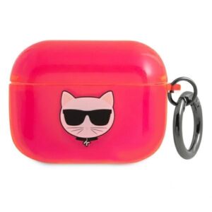 karl lagerfeld klapuchfp airpods pro cover różowy/pink choupette