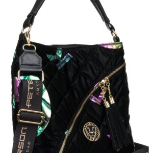 pikowany shopper damski z tkaniny — peterson