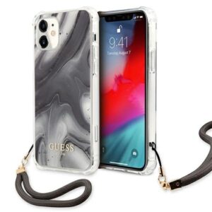 guess guhcp12sksmagr iphone 12 mini 5,4" szary/grey hardcase marble collection