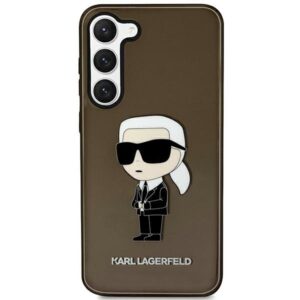 karl lagerfeld klhcs23mhniktck s23+ s916 czarny/black hardcase ikonik karl lagerfeld