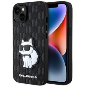 karl lagerfeld klhcp14ssakhpck iphone 14 6.1" czarny/black saffiano monogram choupette