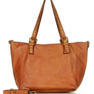 torba skórzana vintage tote bag dżety - marco mazzini brąz camel