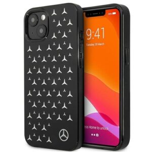mercedes mehcp13mespbk iphone 13 6,1" czarny/black hardcase silver stars pattern