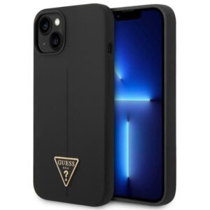 guess guhcp14msltgk iphone 14 plus 6,7" czarny/black hardcase silicone triangle