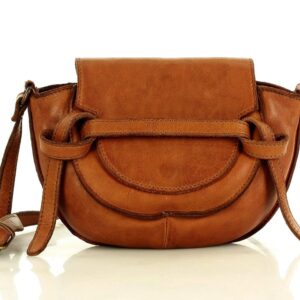 marco mazzini torebka listonoszka skórzana saddle bag brąz camel