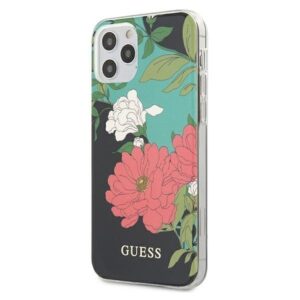 guess guhcp12limlfl01 iphone 12 pro max 6,7" czarny/black n°1 flower collection