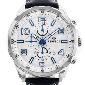 zegarek męski perfect ch05l - chronograf (zp353a) + box