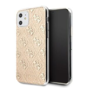 guess guhcn61pcu4glgo iphone 11 6,1" / xr złoty/gold hard case 4g glitter